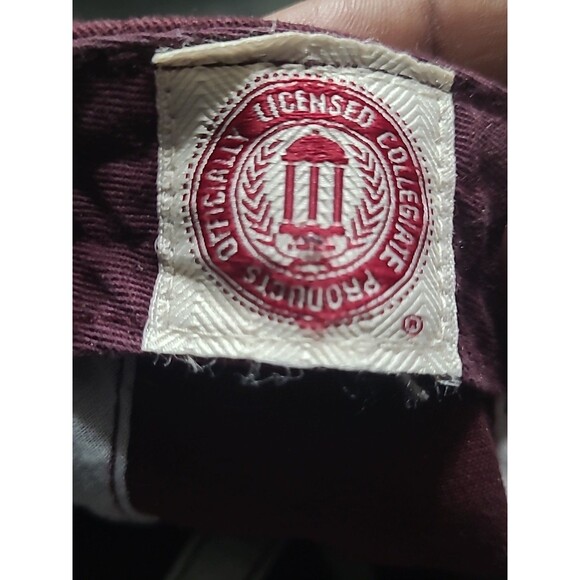 Texas A&M Aggues 47 Brand Script  Adjustable Cap Embroidered Maroon White Gray - Picture 7 of 8